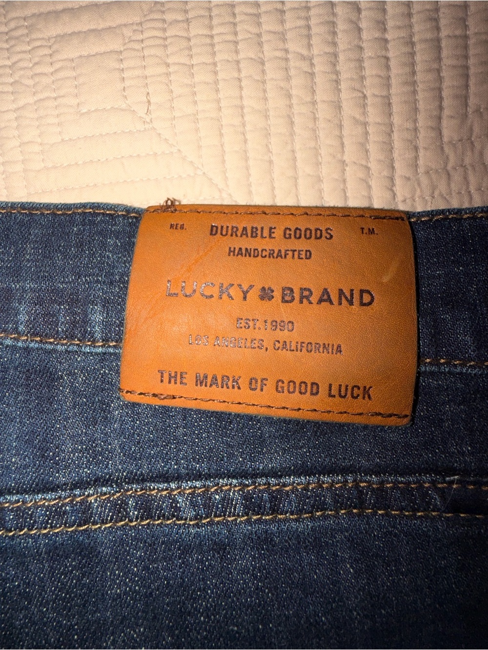 Lucky Brand Men’s Dark Blue Straight Leg Jeans